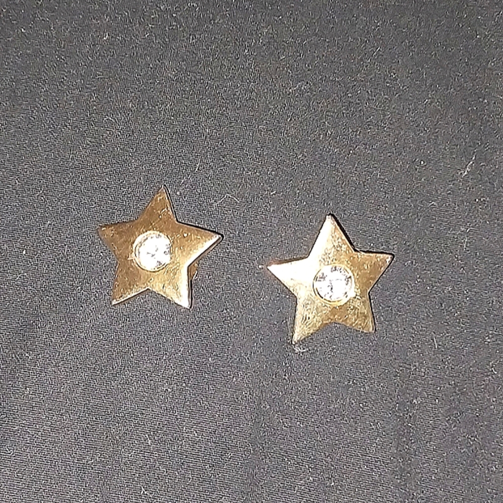 Vintage Givenchy gold tone clip on earrings